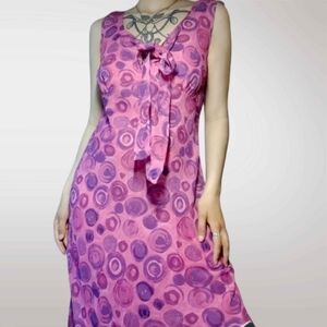 Vintage Pink Summery Spiral Dresss 💕